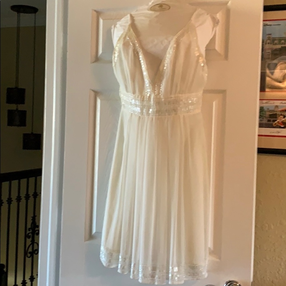 Dress Two of Us -New York Size 10 Ivory
